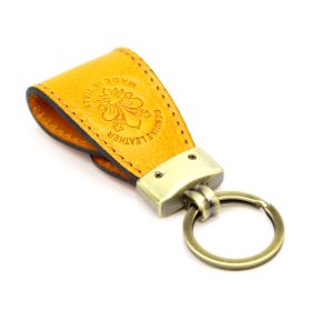    Kožená kľúčenka Florence BRE-4 žltá 10,5 x 2 x 3,8 cm