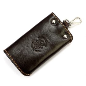    Florence ITK-02 hnedý držiak pilníkov z hovädzej kože 11 x 6 x 2,5 cm