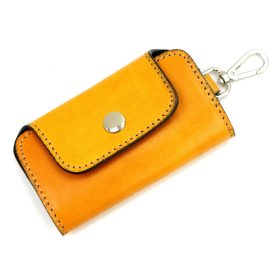    Florence ITK-02 žltý držiak pilníkov z hovädzej kože 11 x 6 x 2,5 cm