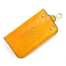    Florence ITK-02 žltý držiak pilníkov z hovädzej kože 11 x 6 x 2,5 cm