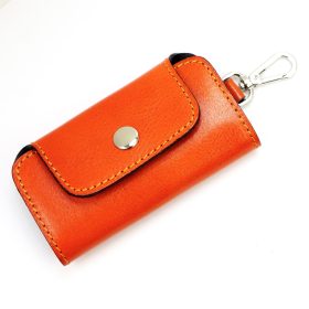    Florence ITK-02 oranžový držiak pilníkov z hovädzej kože 11 x 6 x 2,5 cm