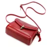  Dámska kožená crossbody kabelka Florence 51 červená 18,5 x 14 x 8 cm