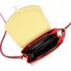  Dámska kožená crossbody kabelka Florence 51 červená 18,5 x 14 x 8 cm