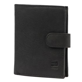   Nordee ADL06-N4L čierna pánska peňaženka z hovädzej kože 10,5 x 12,8 x 2,5 cm