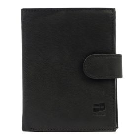    Nordee ADL06-N4L čierna pánska peňaženka z hovädzej kože 10,5 x 12,8 x 2,5 cm