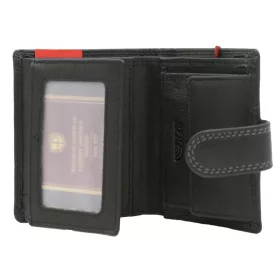    Čierna pánska peňaženka z hovädzej kože Peterson PTN G372L-GKA