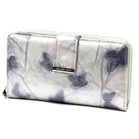    Jennifer Jones 5280-14 strieborná dámska peňaženka z hovädzej kože 16,5 x 9,5 x 4 cm
