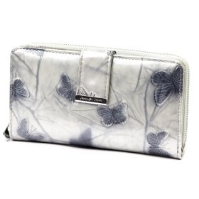    Jennifer Jones 5280-14 strieborná dámska peňaženka z hovädzej kože 16,5 x 9,5 x 4 cm