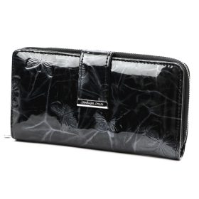    Jennifer Jones 5280-14 čierna dámska peňaženka z hovädzej kože 16,5 x 9,5 x 4 cm