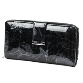   Jennifer Jones 5280-14 čierna dámska peňaženka z hovädzej kože 16,5 x 9,5 x 4 cm