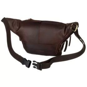    Pánska kožená taška na opasok Peterson PTN BP001-OPU hnedá 37 x 15 x 12 cm