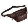 Peterson PTN BP001-OPU barna férfi marhabőr övtáska 37 x 15 x 12 cm