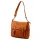  Dámska kožená kabelka cez rameno VS 034 koňakovej farby, bočná taška 34 x 33 x 13 cm