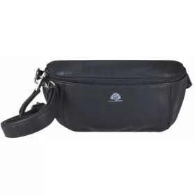  Čierna koženková taška na opasok Greenburry