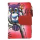  Cavaldi N18-SPW OWL červená dámska peňaženka z hovädzej kože 10 x 18 x 3 cm