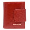  Peterson PTN 42329-DSL červená dámska peňaženka z hovädzej kože 8,5 x 10,5 x 3 cm
