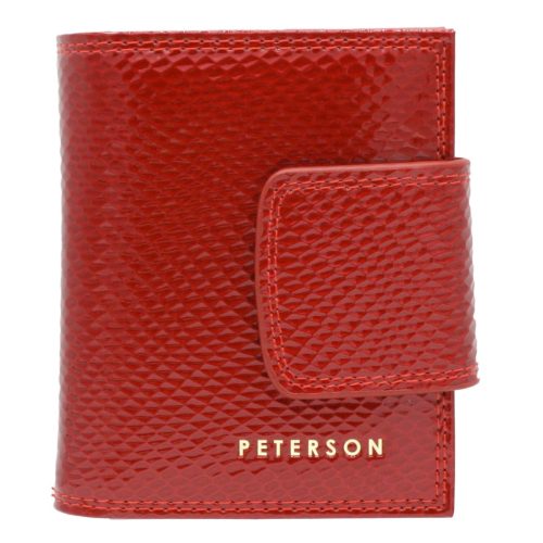  Peterson PTN 42329-DSL červená dámska peňaženka z hovädzej kože 8,5 x 10,5 x 3 cm