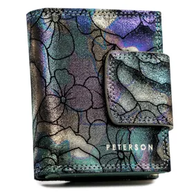    Peterson PTN 42329-MD modrá kožená dámska peňaženka 12,5 x 8,5 x 3 cm