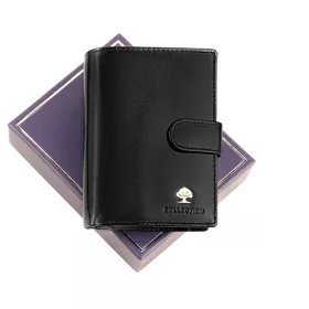   Luxusná 278-5 RFID čierna pánska peňaženka z hovädzej kože 9,5 x 12,8 x 2,5 cm