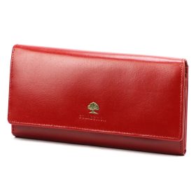    Luxusná 77144 RFID červená dámska peňaženka z hovädzej kože