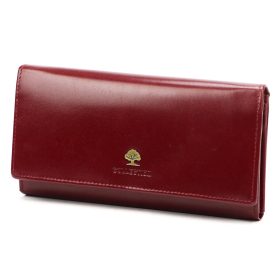    Luxusná 77144 RFID bordová dámska peňaženka z hovädzej kože