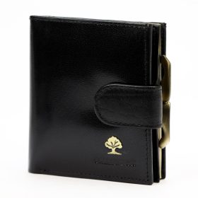    Luxusná 71124 RFID čierna dámska peňaženka z hovädzej kože 9,5 x 10 x 3 cm