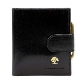    Luxusná 71124 RFID čierna dámska peňaženka z hovädzej kože 9,5 x 10 x 3 cm