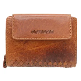    Peterson PTN WD2-VLCN hnedá dámska kožená peňaženka 13 x 10 x 4 cm
