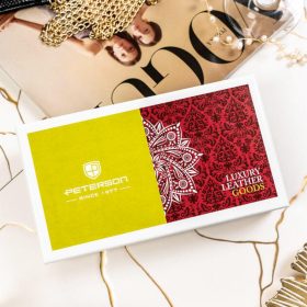    Peterson PTN 42100-PR sivá dámska kožená peňaženka 19,5 x 10 x 3,5 cm