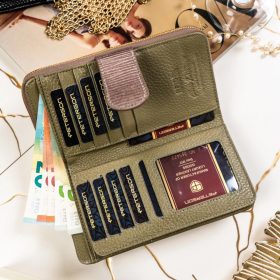    Dámska kožená peňaženka Peterson PTN 76116-PR v sivej farbe s RFID