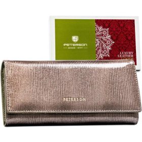    Dámska kožená peňaženka Peterson PTN 72401-PR v sivej farbe s RFID