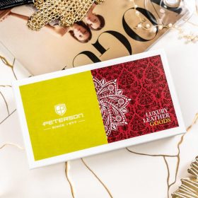    Peterson PTN 42106-PR modrá dámska kožená peňaženka 19 x 10 x 3,5 cm