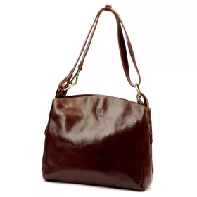    Dámska kožená taška cez rameno Florence 55 hnedá 32 x 28 x 11 cm