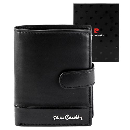 Pánska kožená peňaženka Pierre Cardin YS605 326A čierna 10,5 x 13 x 3 cm