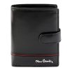  Pánska kožená peňaženka Pierre Cardin YS605 326A čierno-červená 10,5 x 13 x 3 cm