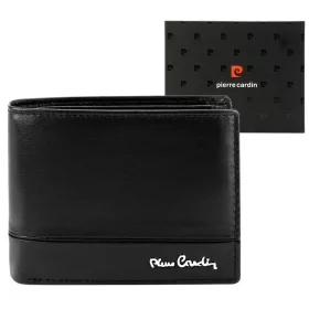    Pánska kožená peňaženka Pierre Cardin YS605 324 čierna 12 x 10 x 3 cm