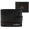  Pánska kožená peňaženka Pierre Cardin YS605 324A čierno-červená 12,5 x 10 x 3 cm