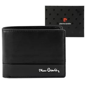    Pánska kožená peňaženka Pierre Cardin YS605 323 čierna 11 x 8,5 x 2,8 cm