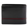  Pánska kožená peňaženka Pierre Cardin YS605 323 čierno-červená 11 x 8,5 x 2,8 cm