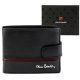  Pánska kožená peňaženka Pierre Cardin YS605 323A čierno-červená 11,5 x 8,5 x 2,8 cm