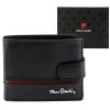  Pánska kožená peňaženka Pierre Cardin YS605 323A čierno-červená 11,5 x 8,5 x 2,8 cm