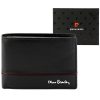  Pánska kožená peňaženka Pierre Cardin YS605 8806 čierno-červená 12 x 9,5 x 3 cm