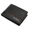 Pánska kožená peňaženka Pierre Cardin YS605 8806 čierno-červená 12 x 9,5 x 3 cm