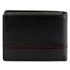  Pánska kožená peňaženka Pierre Cardin YS605 8806 čierno-červená 12 x 9,5 x 3 cm