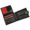  Pánska kožená peňaženka Pierre Cardin YS605 8806A čierno-červená 12,5 x 9,5 x 3 cm