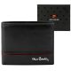  Pánska kožená peňaženka Pierre Cardin YS605 8825 čierno-červená 11 x 9 x 2,8 cm