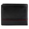 Pánska kožená peňaženka Pierre Cardin YS605 8825 čierno-červená 11 x 9 x 2,8 cm