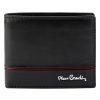  Pánska kožená peňaženka Pierre Cardin YS605 8825 čierno-červená 11 x 9 x 2,8 cm