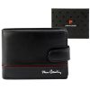  Pánska kožená peňaženka Pierre Cardin YS605 8825A čierno-červená 11,5 x 9 x 2,8 cm