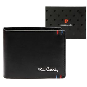    Pánska kožená peňaženka Pierre Cardin YS606 323 čierna 11 x 8 x 2,8 cm